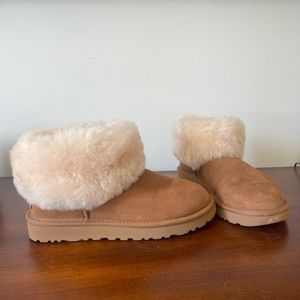 UGG Classic Mini Fluff Chestnut Boots